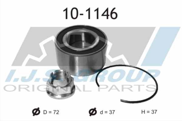 IJS GROUP Комплект подшипника ступицы колеса 10-1146